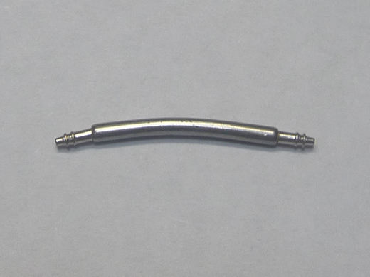 直径1.5mm カーブバネ棒(両側つば付き)(長さ8mm～24mm)