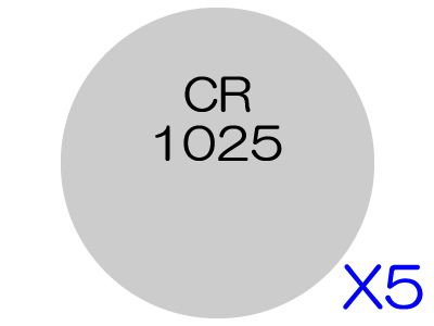 [5個入]コイン形リチウム電池 CR1025
