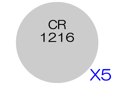 [5個入]コイン形リチウム電池 CR1216