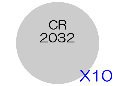 [10個入]コイン形リチウム電池 CR2032