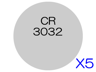 [5個入]コイン形リチウム電池 CR3032