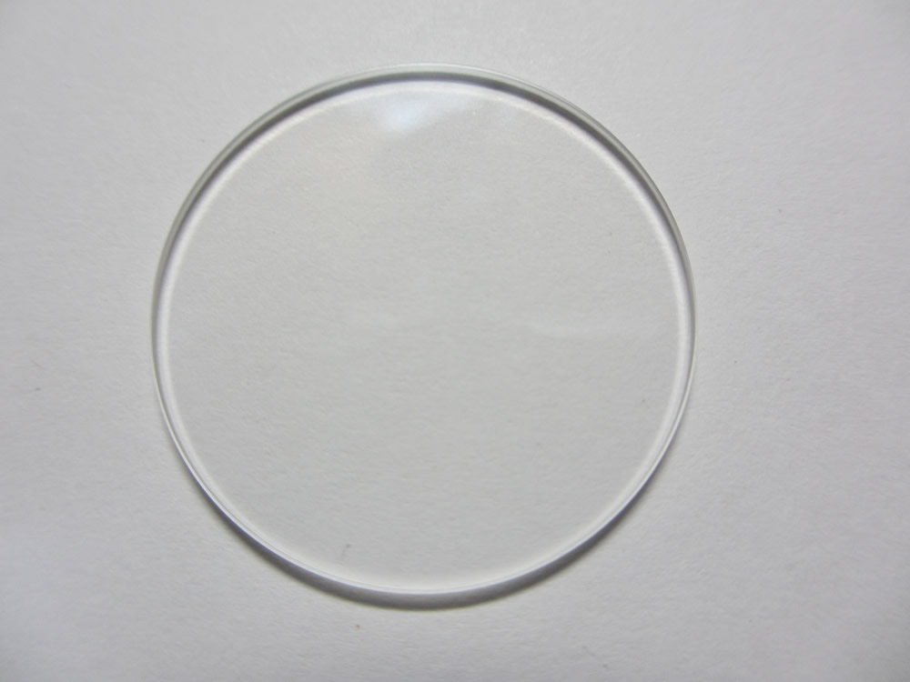 厚み(高さ)1.3mm クリスタルガラス(ミネラルガラス)平タイプ(24.1mm～28.0mm)