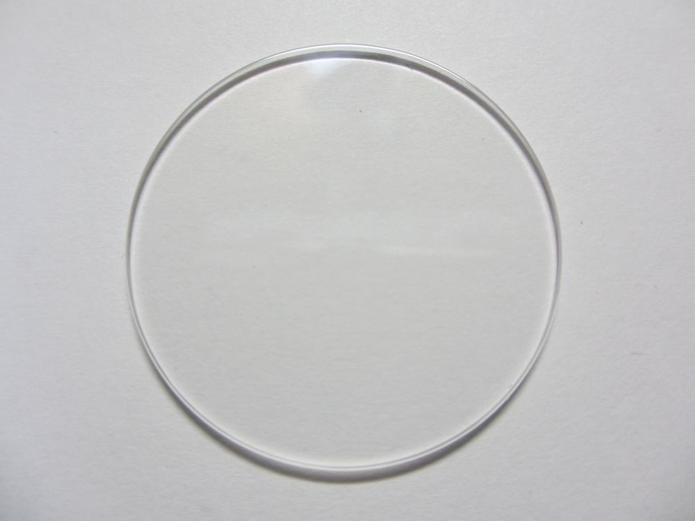 厚み(高さ)1.3mm クリスタルガラス(ミネラルガラス)平タイプ(28.1mm～32.0mm)