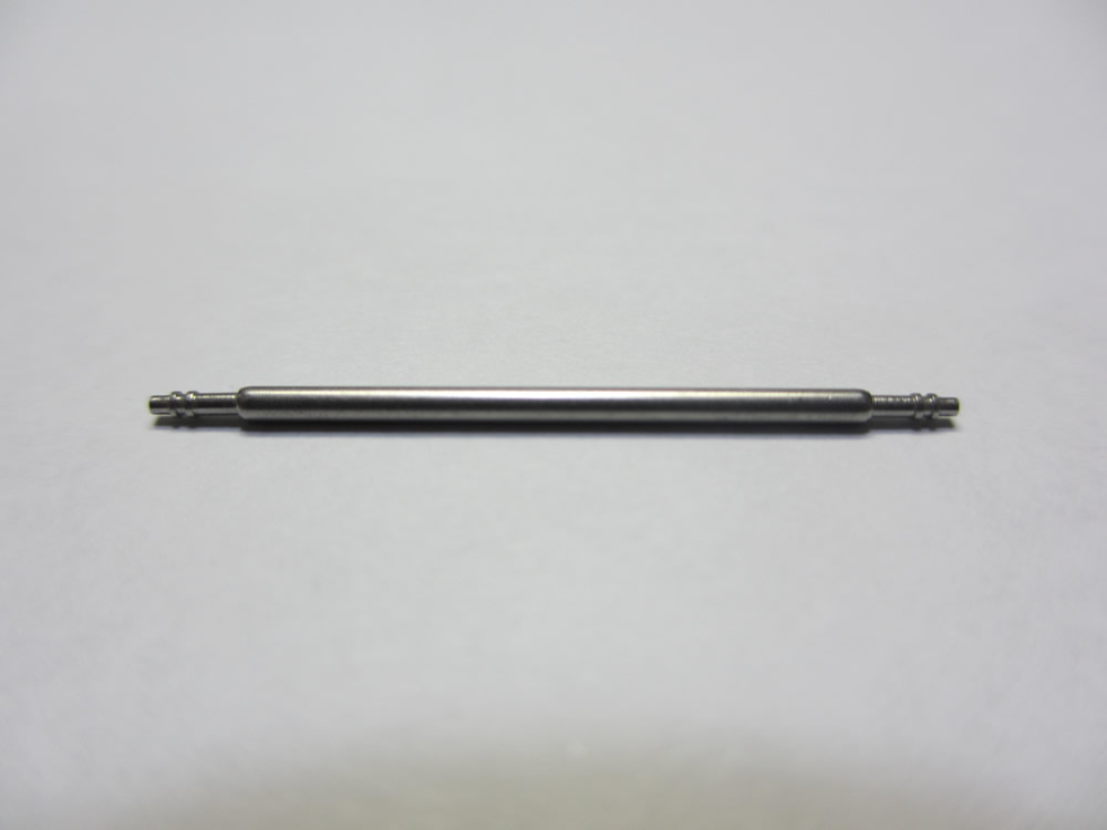 直径1.3mm バネ棒(両側つば付き)(長さ25mm～26mm)