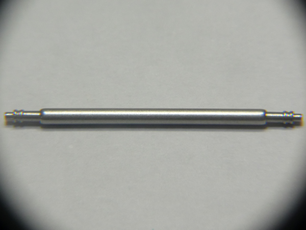 裏ぶた直径1.6mm バネ棒(両側つば付き)(長さ23mm～29mm)