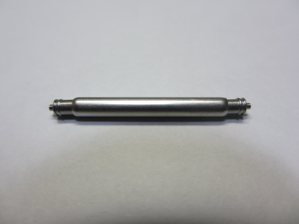直径2.5mm バネ棒(両側つば付き)(長さ 18mm～24mm)