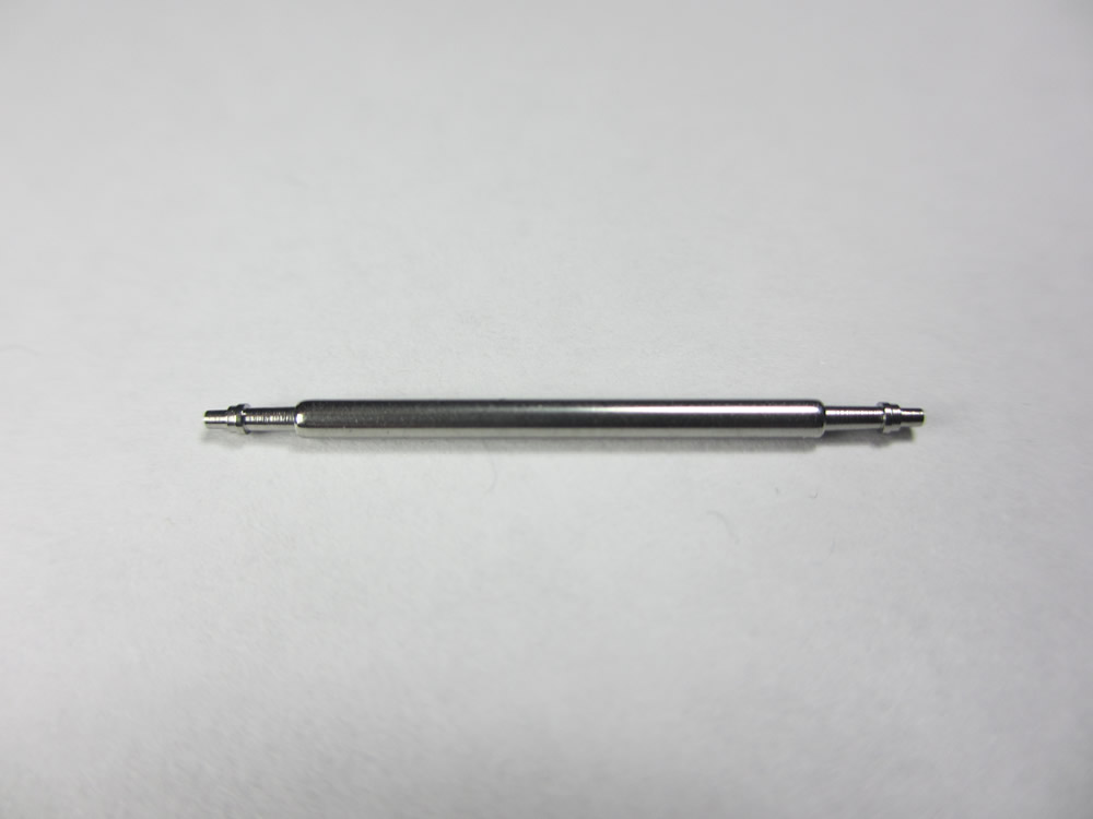 直径1.5mm バネ棒（両側つば付き）[形状その2](長さ 16mm～22mm)