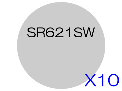 [10個入]酸化銀電池 SR621SW(No.364)